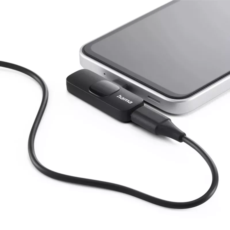 Hama Smart Wireless Melns Lavalier/Lapel microphone