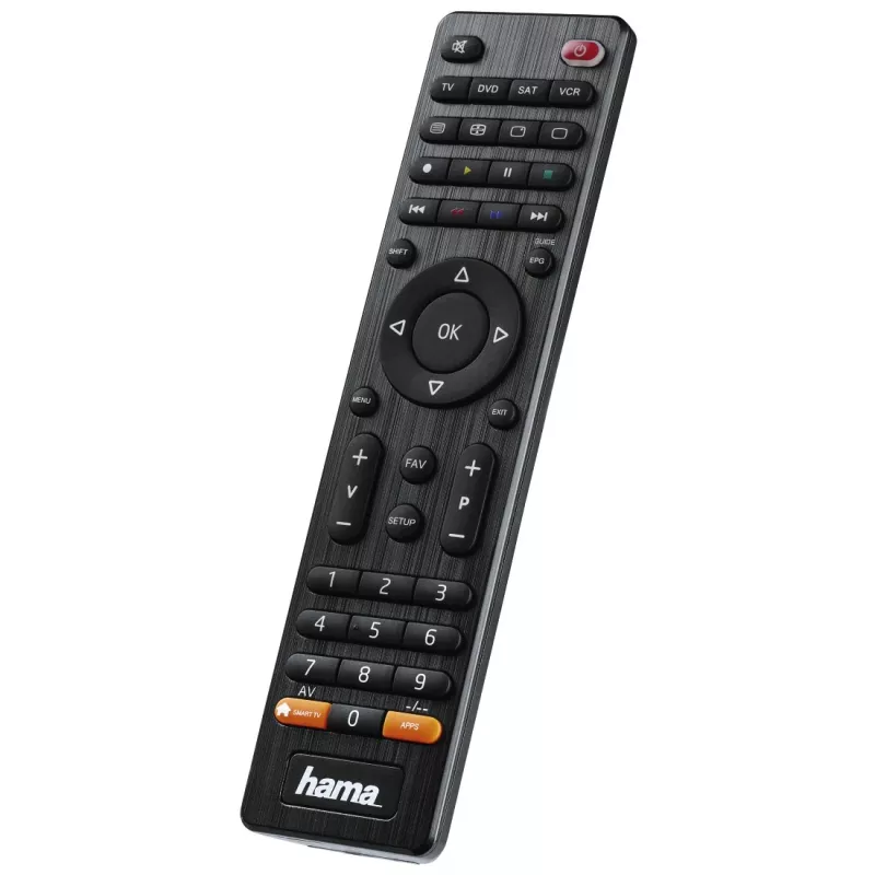 Hama 00012306 tālvadības pults IR Wireless DVD/Blu-ray, STB, TV, VCR Spiedpogas