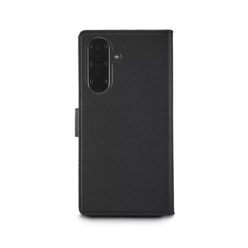 Mobilā tālruņa maciņš Melns Rock 00037343 — grāmatiņas stila maciņš Samsung Galaxy A37 5G, melns, 1 gab.