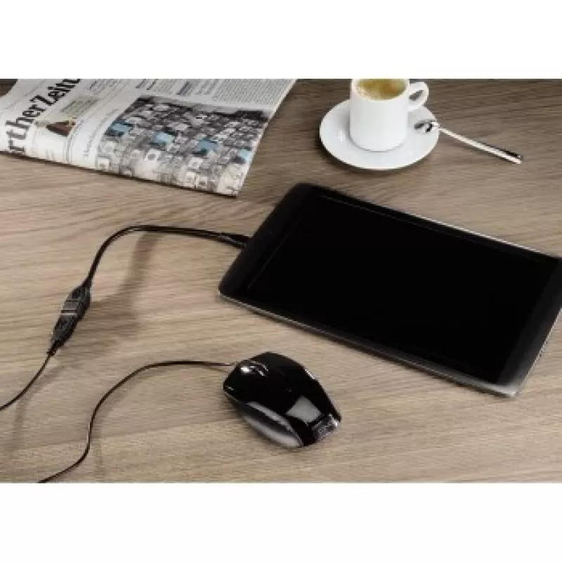 Hama USB 2.0 adaptera kabelis USB kabelis 0.15 m USB A Micro-USB B melns