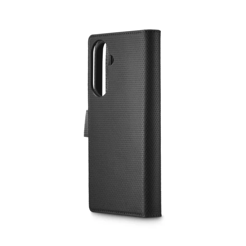 Mobilā tālruņa maciņš Melns rock 00080293 — grāmatiņas-stila maks Samsung Galaxy A57 5G, melns, 1 gab.