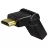 Hama Compact Adapter HDMI savienotājs - HDMI ligzda, grozāms, melns