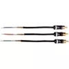 Hama ProClass YUV kabelis, 3 RCA - 3 RCA, metāla, 1,5 m komponents (YPbPr) video kabelis 3 x RCA Melns