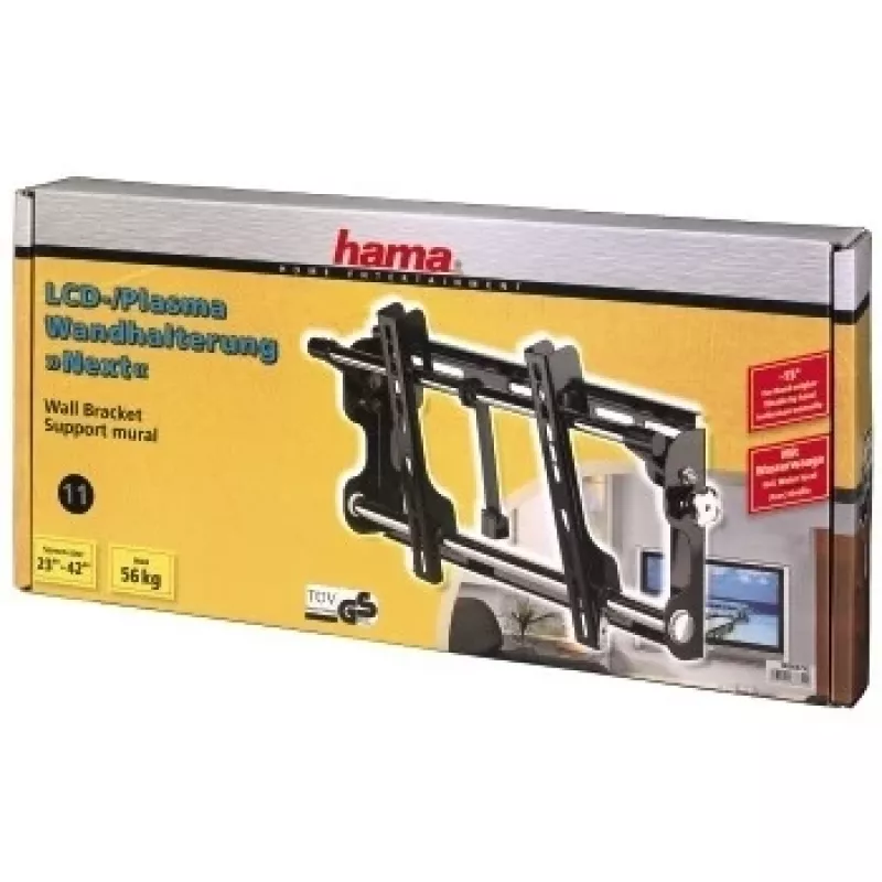 Hama “Next” plazmas/LCD sienas kronšteins, VESA 400x200 melns