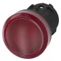 Siemens 3SU1001-6AA20-0AA0 trauksmes gaismas indikators, sarkans