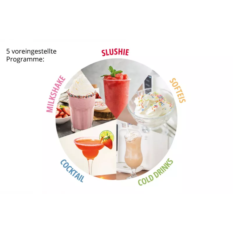 Unold 2in1 Slush un mīkstā saldējuma automāts Sofie 48956 1400 L 150 W Melns