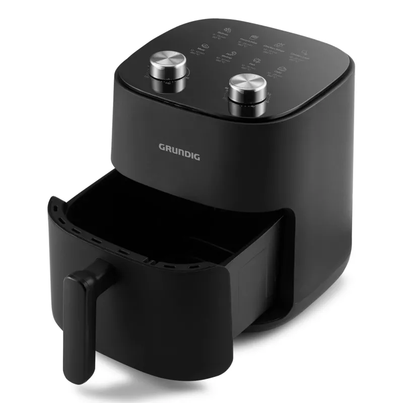 Grundig FRY 6321 L Single 4.7 L Brīvi stāvoša 1500 W Karstā gaisa friteris Melns