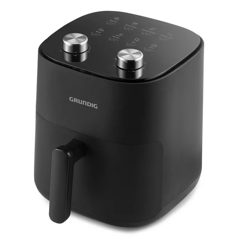 Grundig FRY 6321 L Single 4.7 L Brīvi stāvoša 1500 W Karstā gaisa friteris Melns