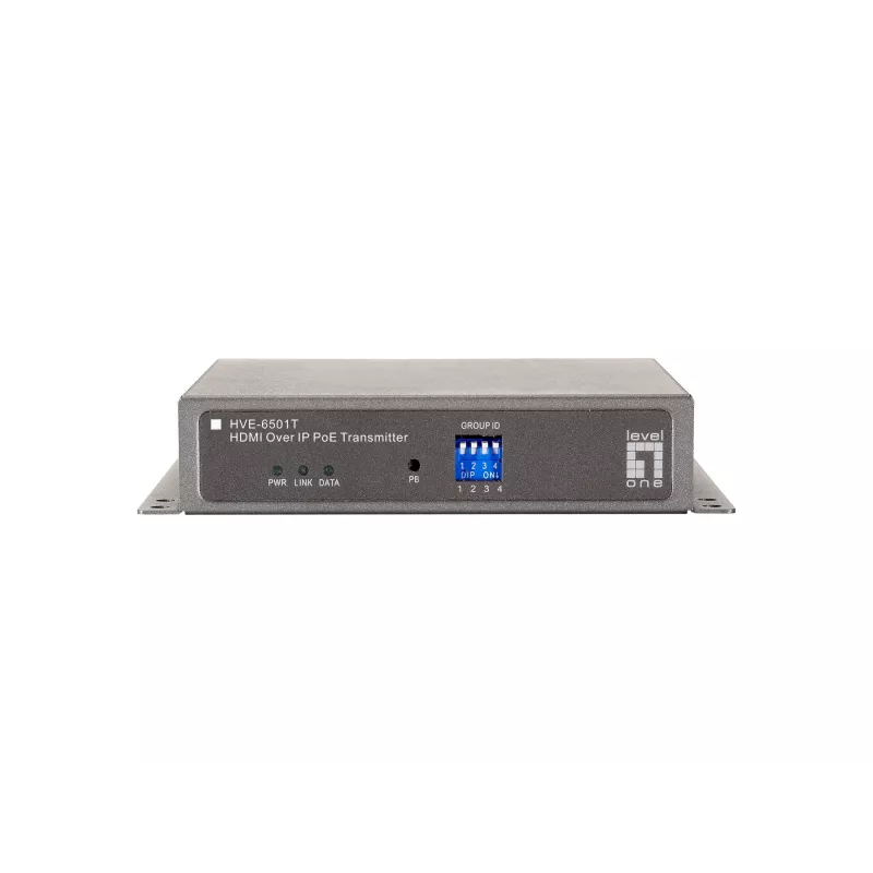 LevelOne HDMI caur IP PoE raidītājs, 1920 x 1080 pikseļi, AV raidītājs, pelēks, HDCP