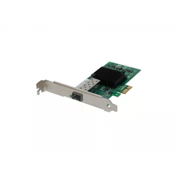 LevelOne Gigabit Fiber PCIe tīkla karte, 1 x SFP, iekšēja, vadu, PCI Express, optiskā šķiedra, 1000 Mbit/s, alumīnija