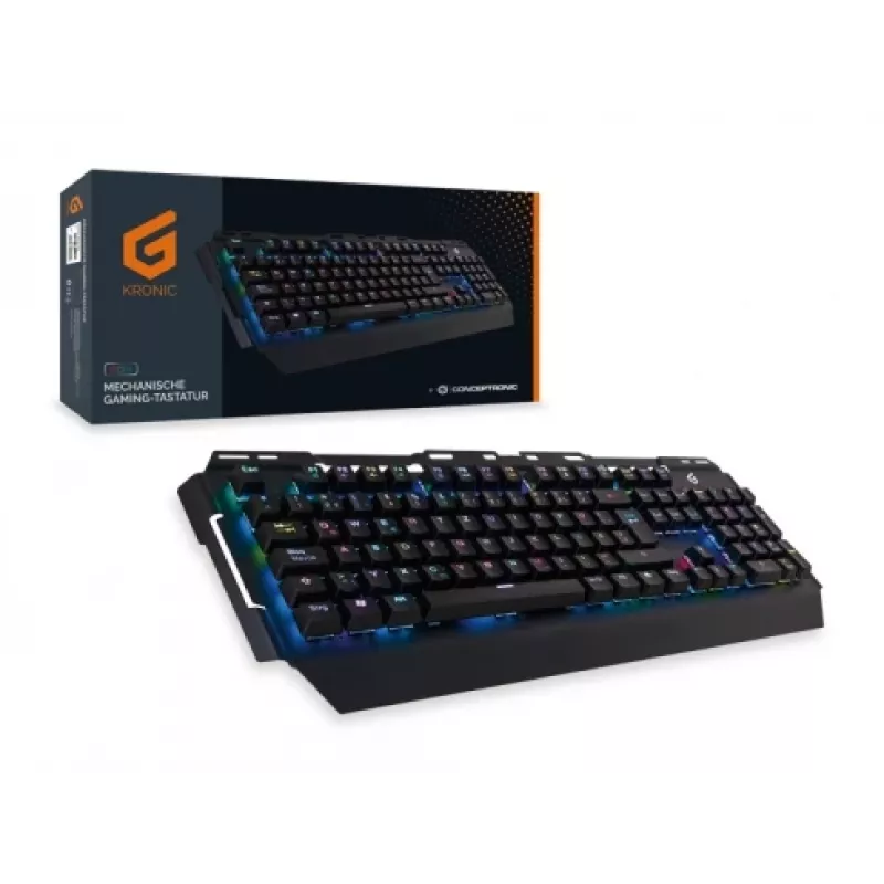 Conceptronic KRONIC mehāniskā spēļu tastatūra, RGB, vācu izkārtojums