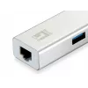 LevelOne Gigabit USB tīkla adapteris, USB centrmezgls, vadu, USB, Ethernet, 1000 Mbit/s, sudraba, balts