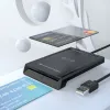 Conceptronic BIAN11B Divkāršās saskarnes viedkaršu lasītājs, USB 2.0, Tuva lauka komunikācija (NFC), 1 m, melns, 100 g