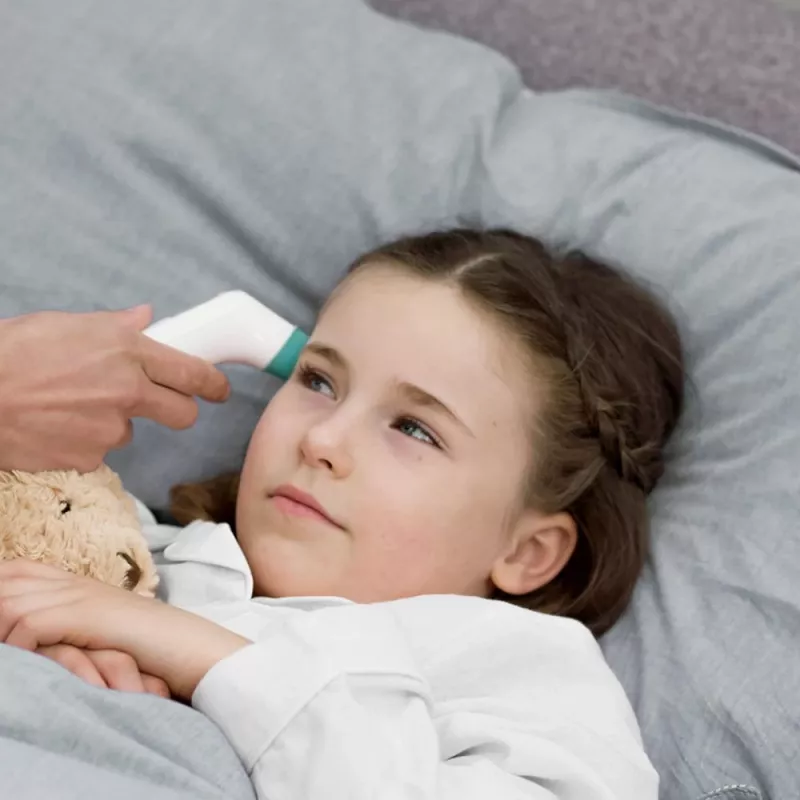 Braun BST200WE Attālās noteikšanas termometrs Balts Pierei Pogas