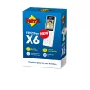 DECT bezvadu klausule FRITZ X6 balta International — skaļrunis, automātiskais atbildētājs, tālruņu grāmata 100 ierakstiem