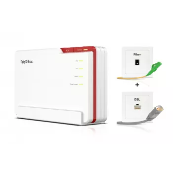 FRITZ! 5690 Pro International bezvadu maršrutētājs 2,5 Gigabit Ethernet Tri-band (2,4 GHz / 5 GHz / 6 GHz) Balts