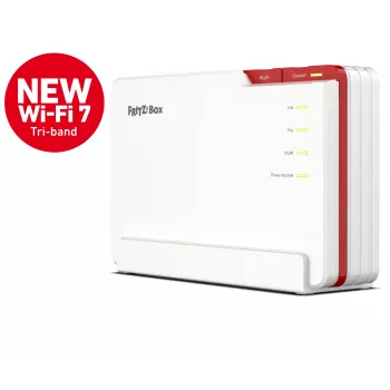 FRITZ! 5690 Pro International bezvadu maršrutētājs 2,5 Gigabit Ethernet Tri-band (2,4 GHz / 5 GHz / 6 GHz) Balts
