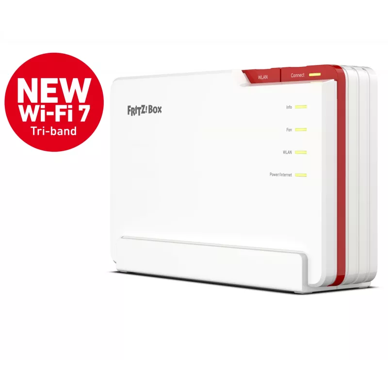 FRITZ! 5690 Pro International bezvadu maršrutētājs 2,5 Gigabit Ethernet Tri-band (2,4 GHz / 5 GHz / 6 GHz) Balts