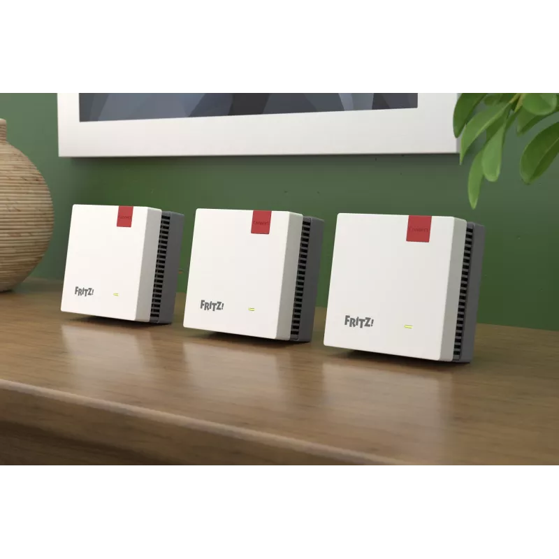 Bezvadu Mesh komplekts FRITZ 1700 3-gab., balts, iekšējās antenas