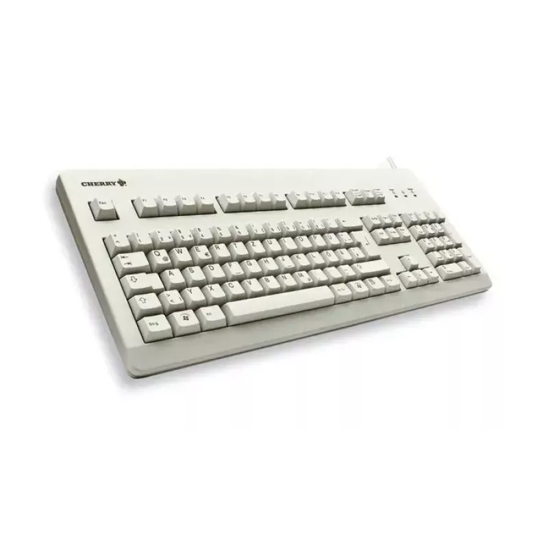 Mehāniskā pilna izmēra tastatūra CHERRY G80-3000 USB QWERTY UK angļu, pelēka, 105 taustiņi, 1,75 m kabelis