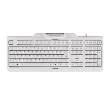 CHERRY KC 1000 SC klaviatūra Universāla USB AZERTY Beļģu Balta