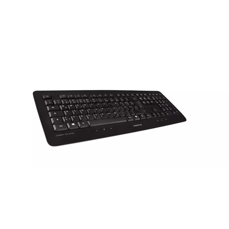 CHERRY DW 5100 tastatūra Iekļauta pele Universāli RF Bezvadu AZERTY Beļģu Melna