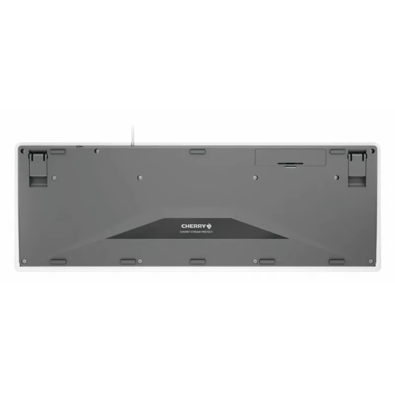 Contour Design STREAM PROTECT, pilna izmēra (100%), vadu, USB, šķērveida taustiņu slēdzis, QWERTY, balts