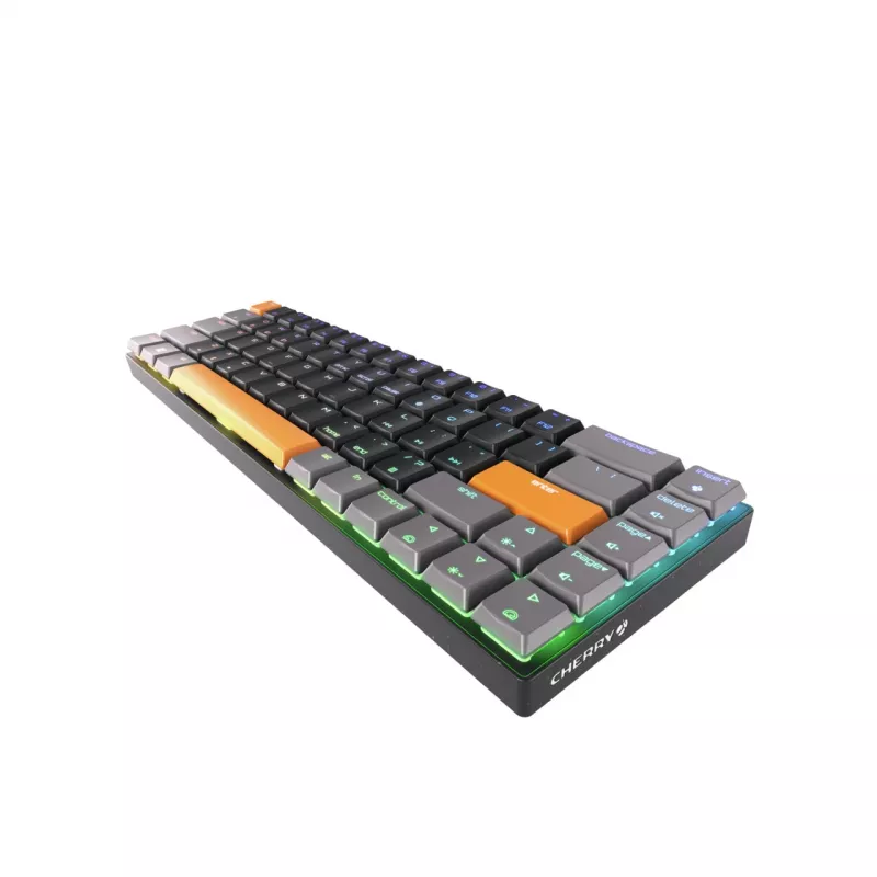 CHERRY MX-LP 2.1 Compact Wireless klaviatūra spēlēm RF Wireless + Bluetooth QWERTY US English melna