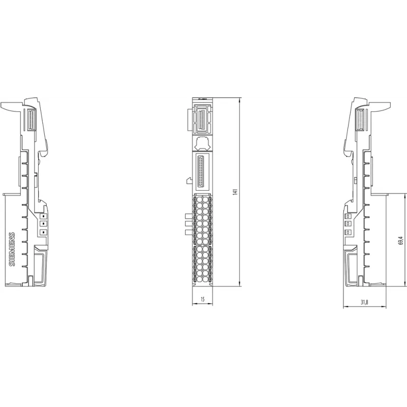 Siemens 6ES7193-6BP40-0DA1 elektropiederumi