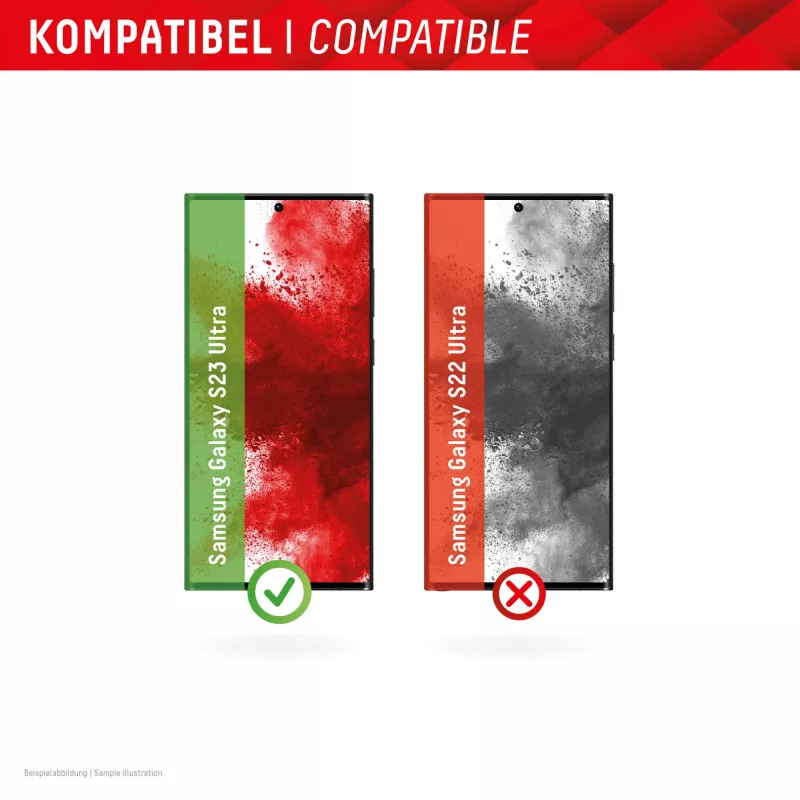 Displex ekrāna aizsargs + vāciņš Samsung Galaxy S23 Ultra, Eco montāžas rāmis, pilns pārklājums