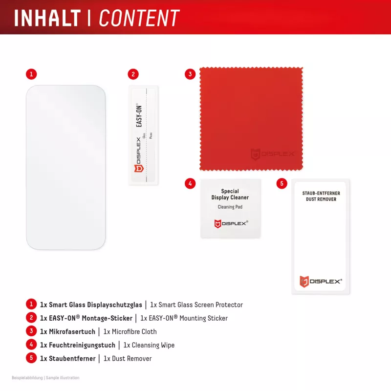 Displex Smart Glass (9H) Apple iPhone 16 Pro Max, montāžas uzlīme, neplīstošs