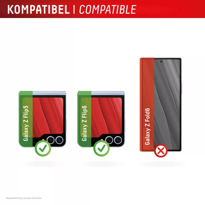 Displex Samsung Galaxy Z Flip5/Z Flip6/Z Flip7 FE rūdīta plēve