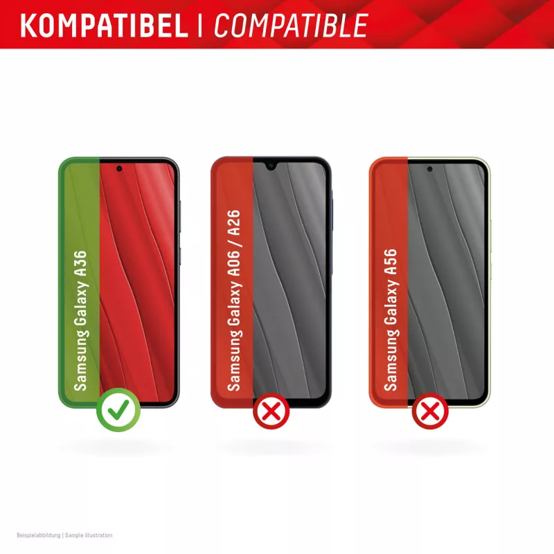 Displex Smart Glass (9H) Samsung Galaxy A36, montāžas uzlīme, neplīstošs