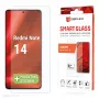 Displex Smart Glass (9H) Xiaomi Redmi Note 14, montāžas uzlīme, neplīstošs
