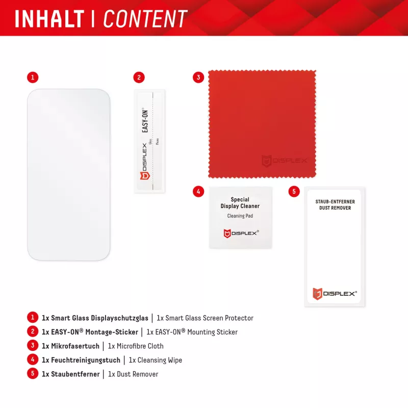 Displex Smart Glass (9H) Xiaomi Redmi Note 14, montāžas uzlīme, neplīstošs