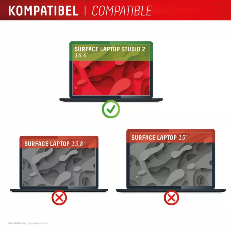 Displex PRIVACY SAFE magnētiskais divvirzienu privātuma filtrs Surface Laptop Studio 2 14,4 collas