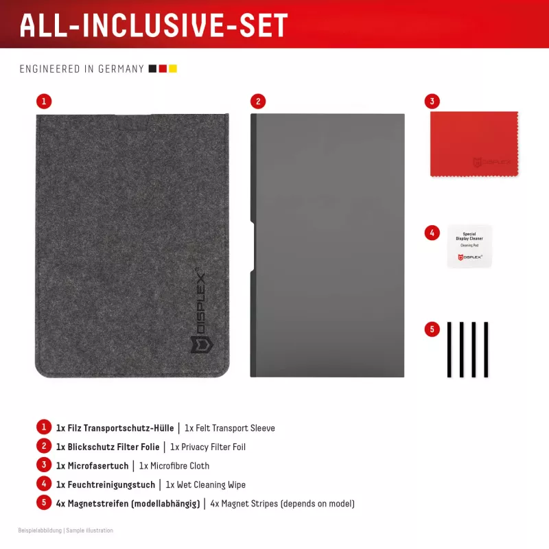 Displex PRIVACY SAFE magnētiskais divvirzienu privātuma filtrs Surface Laptop Studio 2 14,4 collas