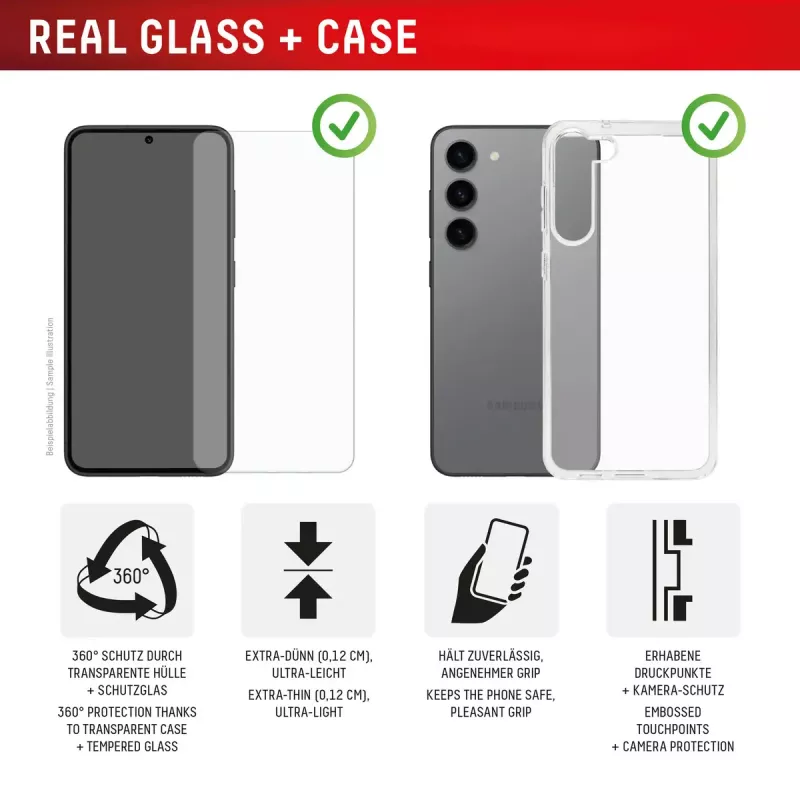 Rūdīta stikla ekrāna aizsargs + vāciņš Samsung Galaxy A36 no e.v.i., Eco montāžas rāmis, izturīgs pret skrāpējumiem, caurspīdīgs