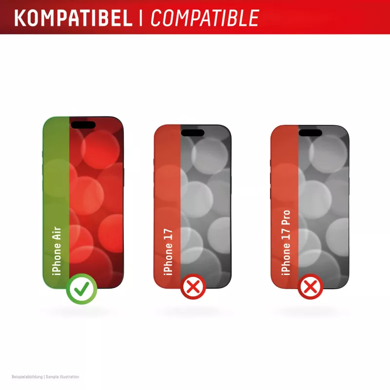 Displex Smart Glass (9H) Apple iPhone Air, montāžas uzlīme, neplīstošs