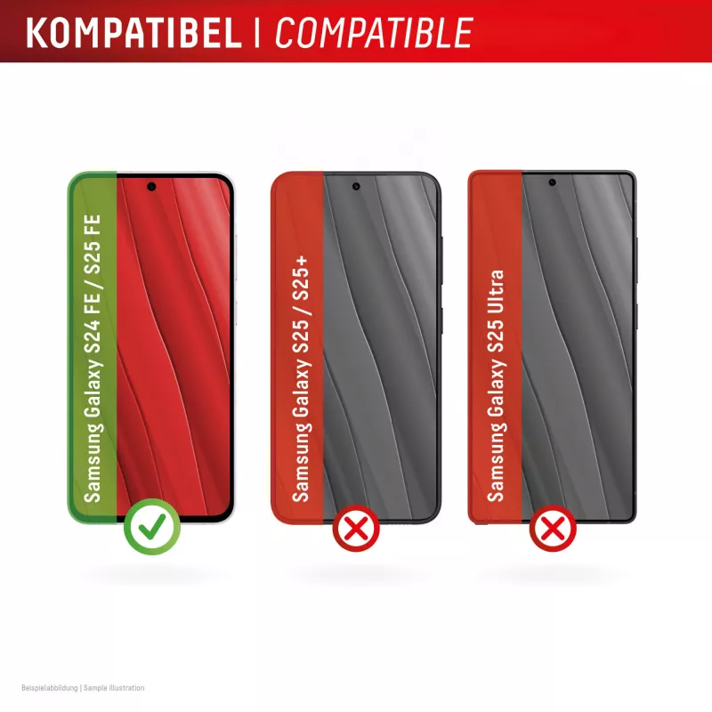 Displex Smart Glass (9H) Samsung Galaxy S25 FE/S24 FE, montāžas uzlīme, neplīstošs