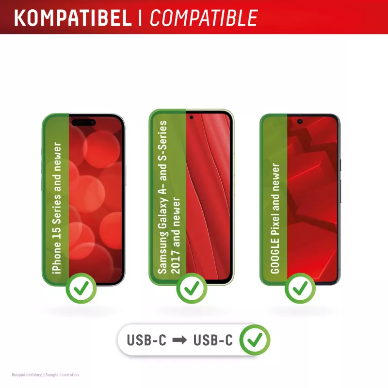 Displex tālruņa uz tālruni avārijas lādētājs, USB-C uz USB-C, mini spraudnis + elastīgs kabelis, kompakts 2 gab. komplekts