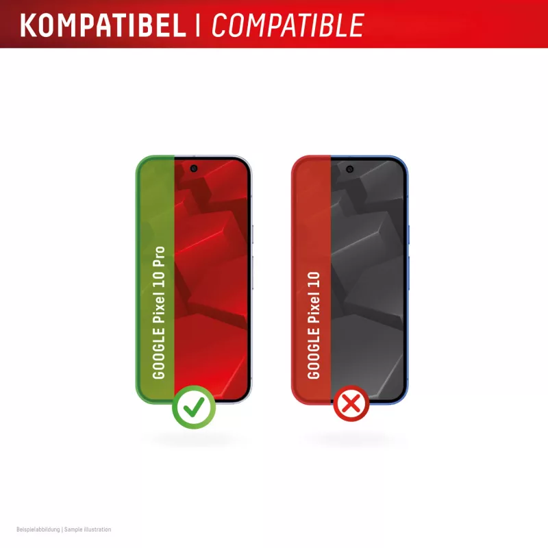 Displex Screen Protector + Case for Google Pixel 10 Pro, Eco montāžas rāmis, izturīgs pret skrāpējumiem