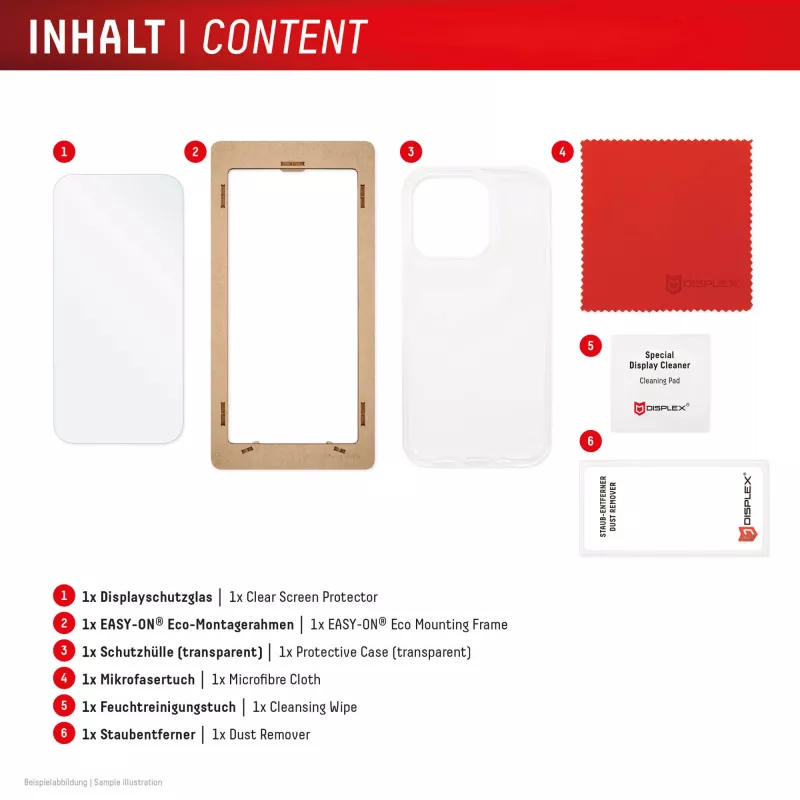 Displex Screen Protector + Case for Google Pixel 10 Pro, Eco montāžas rāmis, izturīgs pret skrāpējumiem