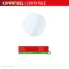 Displeja aizsargstikls e.v.i. Displex 9H Glass Galaxy Watch 8 40mm, 2 iepakojumā, īpaši plāns, bezmalas, pret traipiem