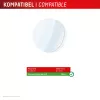 e.v.i. Displex 9H rūdītā stikla ekrāna aizsargs Galaxy Watch 8 (44 mm), 2 gab. iepakojumā, īpaši plāns, bez maliņām, pret pirkstu nospiedumiem
