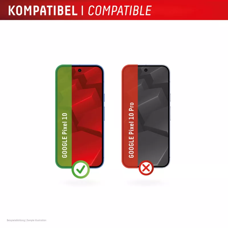 Rūdīta stikla ekrāna aizsargs ar maciņu Google Pixel 10 no e.v.i. (DISPLEX Real Glass + Case)