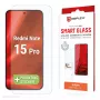 Rūdītā aizsargstikla ekrāna aizsargs e.v.i. priekš Xiaomi Redmi Note 15 Pro (9H), montāžas uzlīme, caurspīdīgs, 1 gab.