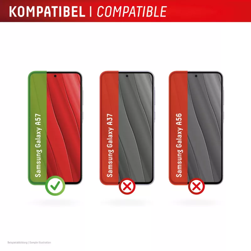 Displex ekrāna aizsargs + vāciņš Samsung A57, izturīgs pret skrāpējumiem
