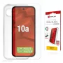 Ekrāna aizsargstikls un maciņš e.v.i. Google Pixel 10a — rūdīts stikls, caurspīdīgs, izturīgs pret skrāpējumiem un triecieniem