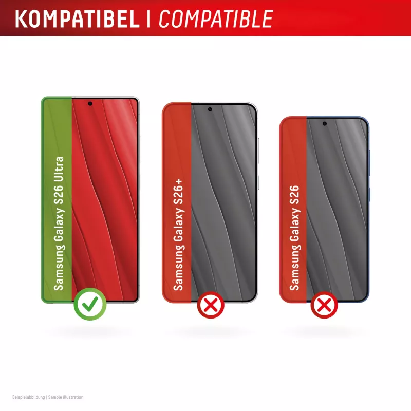 Displex Premium ekrāna aizsargstikls (pilns pārklājums, 10H) Samsung S26 Ultra, pilns pārklājums